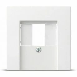 Gira TAE+Stereo+USB Abdeckung System 55, 027603, Reinweiß, Glänzend