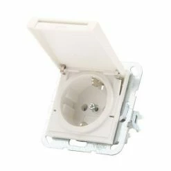 Gira Steckdose Mit Klappdeckel, Sys55/e2, Event, St55, Reinweiß Matt 4010337454274 Klappdeckel Steckdose Gira Gira