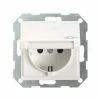 GIRA Steckdose 1f Rws Mt System 55 UP Klappd IP20 Horiz/vert Zentralpl 45427