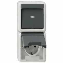 GIRA Steckdosenkombination AP Wechs Gr IP44 17630