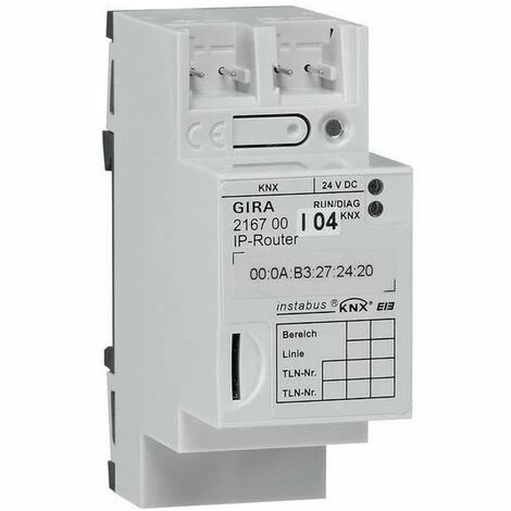GIRA Datenschnittstelle REG 2TE KNX Eth LED Bussystem KNX Mit LED-Anzeige 216700