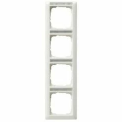 GIRA Rahmen 4f Rws Glz Vert Standard 55 BSF Kst Textfeld/Beschriftungsfläche 111403