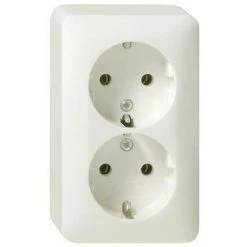 GIRA Steckdose 2f Rws Mt AP AP IP20 Komplettgeh Horiz/vert 78013