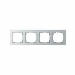 GIRA Rahmen 4f Alu Lack E2 Kst F.GEB-K F.UP-Installation Thermopl 21425