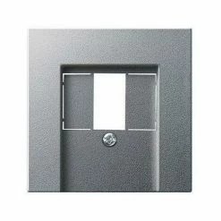 GIRA Zentralplatte TAE 1f System 55 Alu Schraubbef 27626