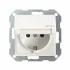 GIRA Steckdose 1f Rws Glz System 55 UP Klappd IP20 Horiz/vert Zentralpl 45403