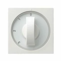 GIRA Knebel Stufen System 55 Rws Glz Symbol 3-Stufenschalter 66903