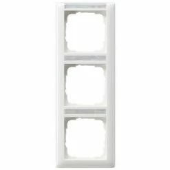 GIRA Rahmen 3f Rws Glz Vert Standard 55 BSF Kst Textfeld/Beschriftungsfläche 110303