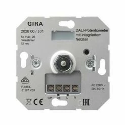 GIRA Dali-Power-Potentiometer Einsatz UP DALI Dreh/Druckkn 230V 52mA 202800