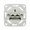 GIRA Anschlussdose Cat6A UP 2xRJ45 LSA Designfähig 245200