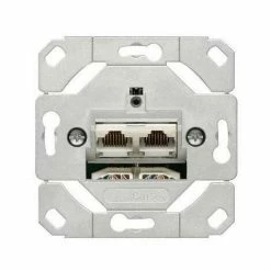 GIRA Anschlussdose Cat6A UP 2xRJ45 LSA Designfähig 245200