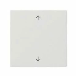 GIRA Bedienelement 1f Ws System 3000 M.Abd Geeignet Für Jalousieeinsatz Glz 536103