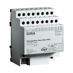 GIRA Heizungsaktor KNX REG 6Ausg 0,16A 24-230V Bussystem KNX 211400
