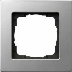 Gira ABDECKRAHMEN 1FACH FLACH (0211206 ALU E22)