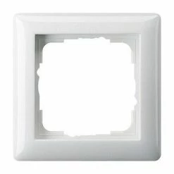 GIRA 21103 1FACH RAHMEN SYSTEM, STANDARD 55 REINWEIß (GLAENZEND) 021103, 1-FACH