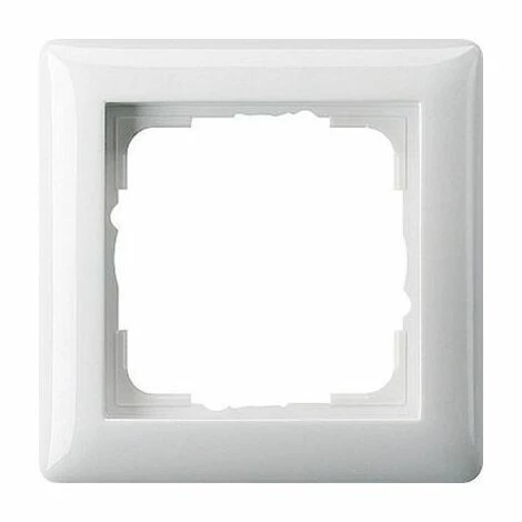 GIRA 21103 1FACH RAHMEN SYSTEM, STANDARD 55 REINWEIß (GLAENZEND) 021103, 1-FACH