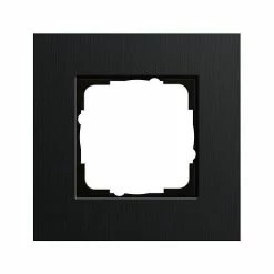 GIRA 0211126 ABDECKRAHMEN 1 FACH ESPRIT ALUMINIUM, SCHWARZ