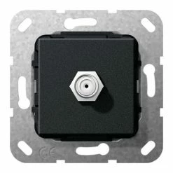 GIRA 565010 SAT F BUCHSE GENDER CHANGER EINSATZ, SCHWARZ MATT