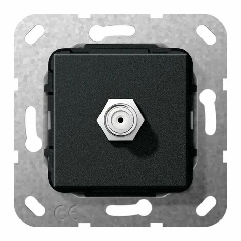 GIRA 565010 SAT F BUCHSE GENDER CHANGER EINSATZ, SCHWARZ MATT