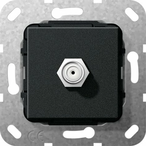 GIRA 565010 SAT F BUCHSE GENDER CHANGER EINSATZ, SCHWARZ MATT – Bild 2