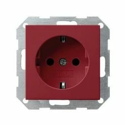 GIRA Steckdose 1f Rt Glz System 55 UP IP20 ZP Horiz/vert Zentralpl 144902