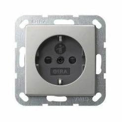 GIRA Steckdose 1f Edst System 55 UP M.OL M.BS M.erh.Berührungsschutz Horiz/vert IP20 453600