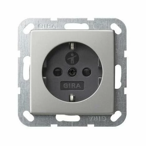 GIRA Steckdose 1f Edst System 55 UP M.OL M.BS M.erh.Berührungsschutz Horiz/vert IP20 453600