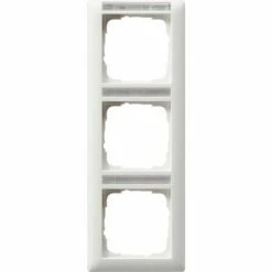 GIRA 110327 RAHMEN 3-FACH REGISTER SENKRECHT REINWEISS