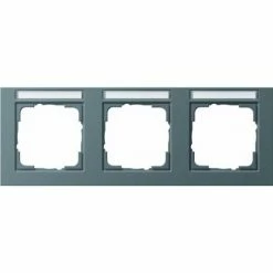 GIRA 109323 3-LOCH-RAHMENABDECKUNG MIT WAAGERECHT-SCHRIFTFELD, ANTHRAZIT