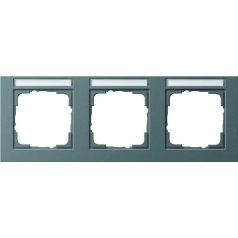 GIRA 109323 3-LOCH-RAHMENABDECKUNG MIT WAAGERECHT-SCHRIFTFELD, ANTHRAZIT