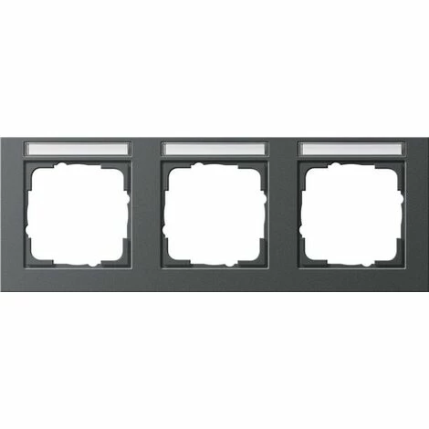 GIRA 109323 3-LOCH-RAHMENABDECKUNG MIT WAAGERECHT-SCHRIFTFELD, ANTHRAZIT – Bild 2