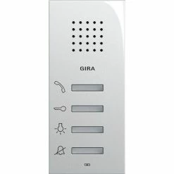 Gira 1250112 WOHNSTATION AUFBAUTASTER REINWEISS GLÄNZEND