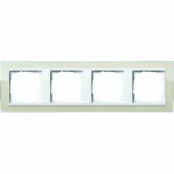 GIRA 0214773 ABSCHLUSSRAHMEN 4-FACH FÜR VENT WEISS, SAND