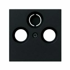 GIRA Zentralplatte Ant.dose System 55 Sw Mt Schraubbef 869005