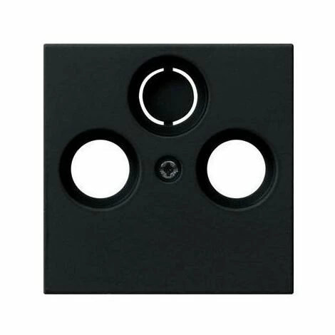 GIRA Zentralplatte Ant.dose System 55 Sw Mt Schraubbef 869005