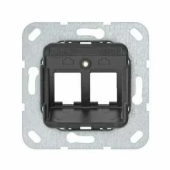 GIRA Zentralplatte Mod-Jack 2f Tragring Sw 560900