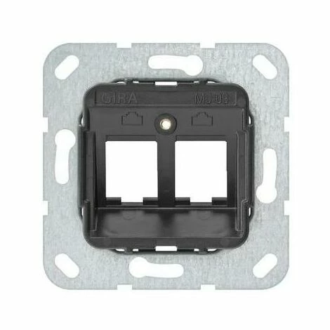 GIRA Zentralplatte Mod-Jack 2f Tragring Sw 560900
