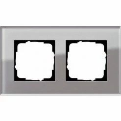 GIRA 0212122 ABDECKRAHMEN 2-FACH SPIRIT GLAS UMBRA