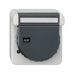 GIRA 044031 SCHUKO-STECKDOSE BSF BAJONETT WD AUFPUTZ GRAU