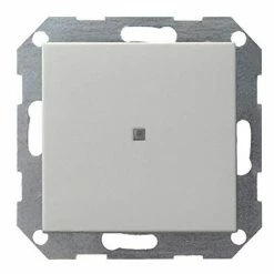 GIRA 012427 SYSTEMSTEUERUNG SCHALTER 55'' 10 AX 250V MIT MITTLERER RÜCKLAUFWIPPE, MATTWEISS