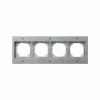 GIRA 021465 TX_44 4-FACH-ABSCHLUSSRAHMEN (WG UP) FARBE ALUMINIUM