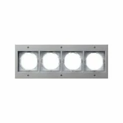 GIRA 021465 TX_44 4-FACH-ABSCHLUSSRAHMEN (WG UP) FARBE ALUMINIUM