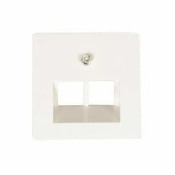 GIRA Berker Zentralplatte Entnommen UAE/ISDN Modul 2 Weiß Glänzend Polar