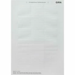Gira Beschriftungsbogen 145500