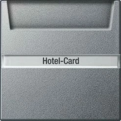 Gira Hotel-Card-Taster Alu 014026